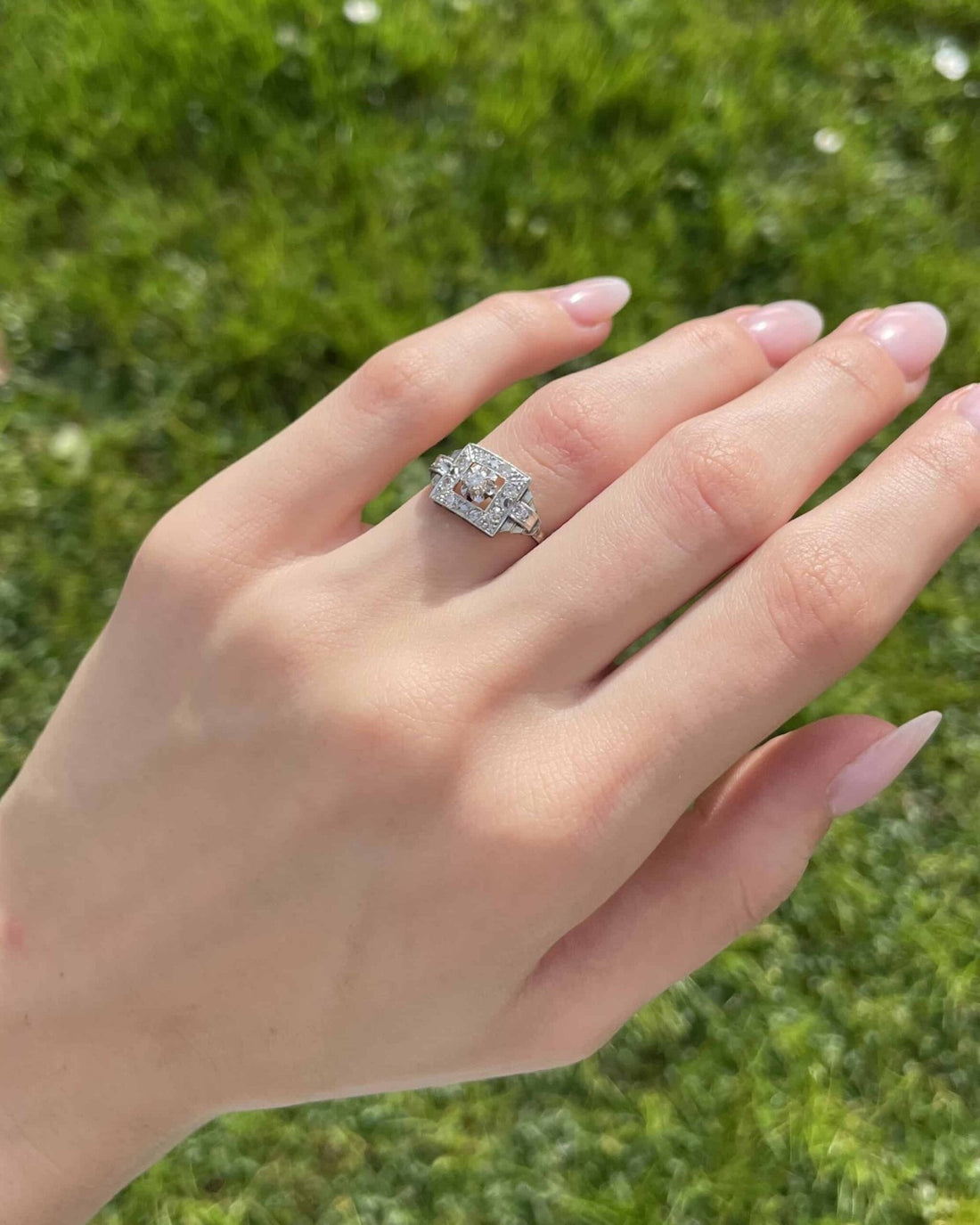 Bague Art - déco Diamants 0.32 carat &quot;Judson&quot; - Elliade Paris