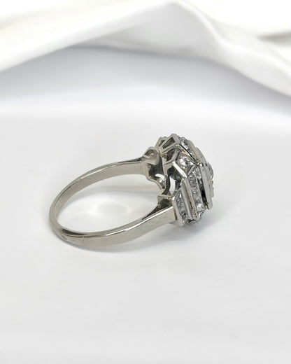 Bague Art-Déco Diamants 0.35 carat "Ninon" - Elliade Paris