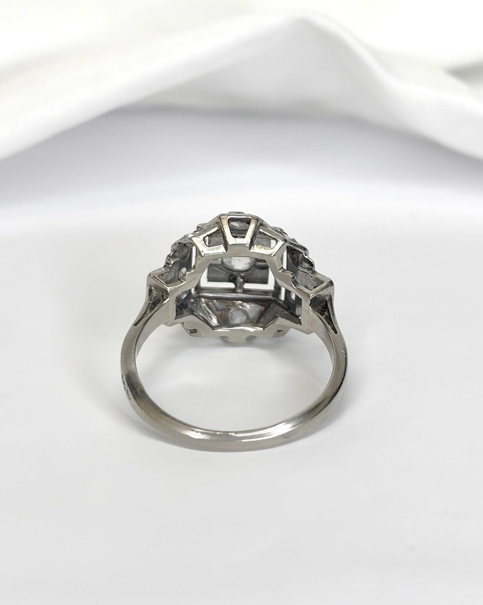 Bague Art-Déco Diamants 0.35 carat "Ninon" - Elliade Paris