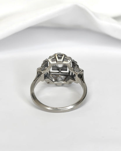 Bague Art-Déco Diamants 0.35 carat "Ninon" - Elliade Paris