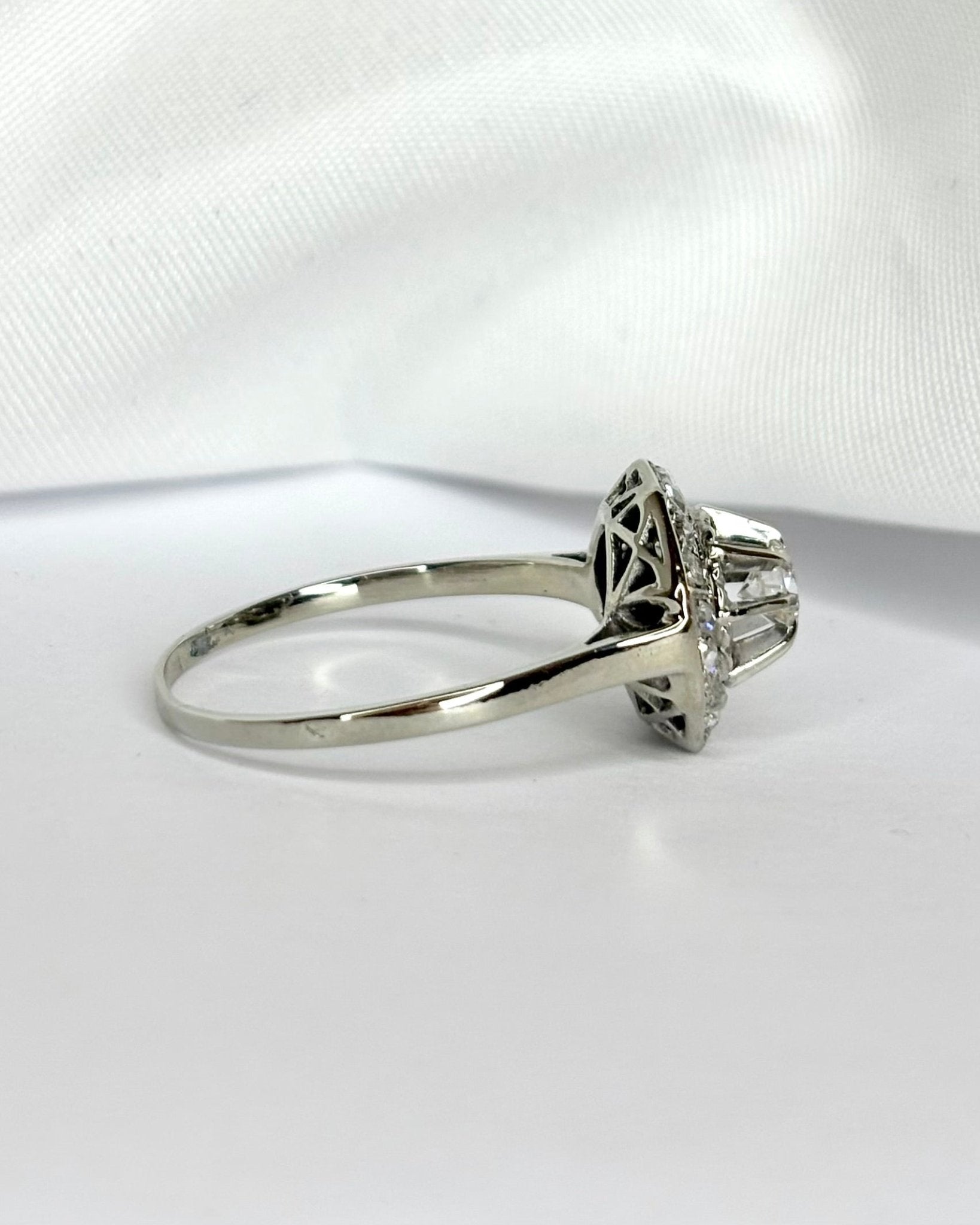 Bague Art - Déco Diamants 0.35 carat "Virginie" - Elliade Paris