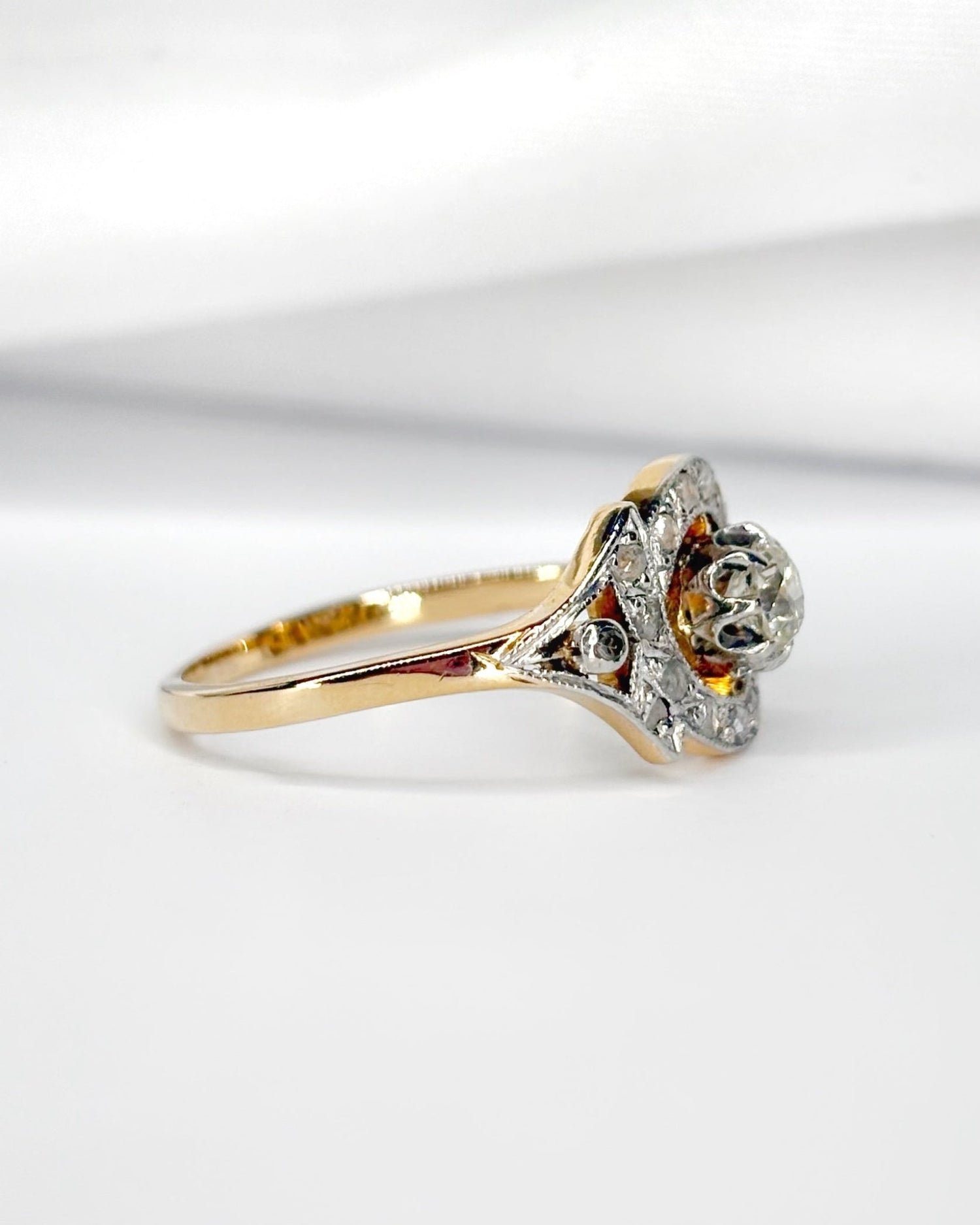 Bague Art - Déco Diamants 0.36 carat "Charline" - Elliade Paris