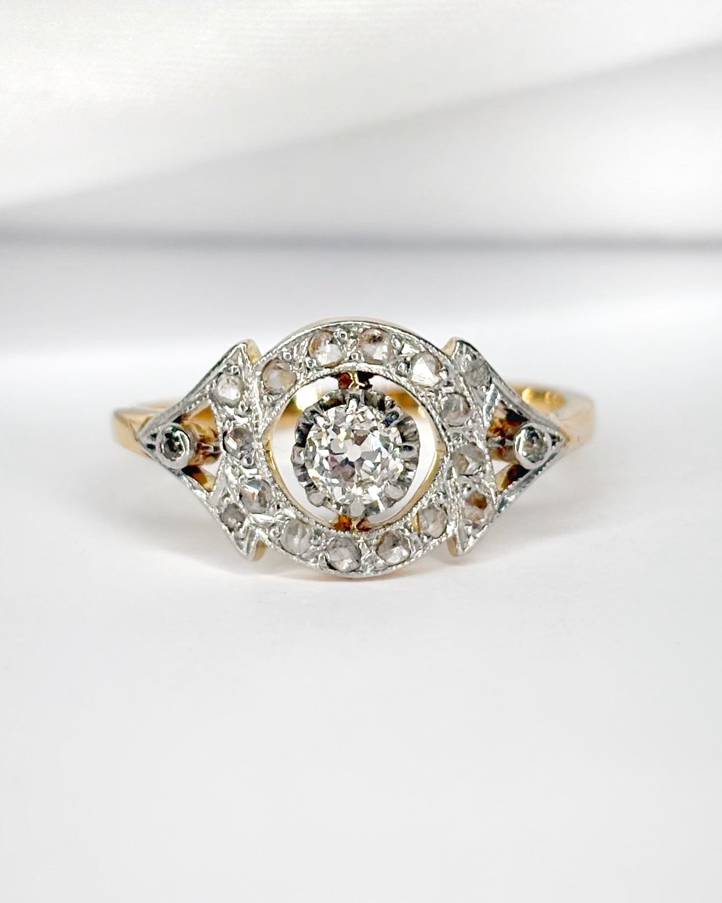 Bague Art - Déco Diamants 0.36 carat "Charline" - Elliade Paris