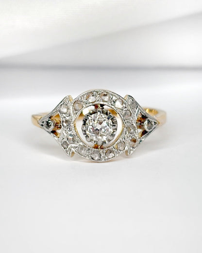 Bague Art - Déco Diamants 0.36 carat "Charline" - Elliade Paris