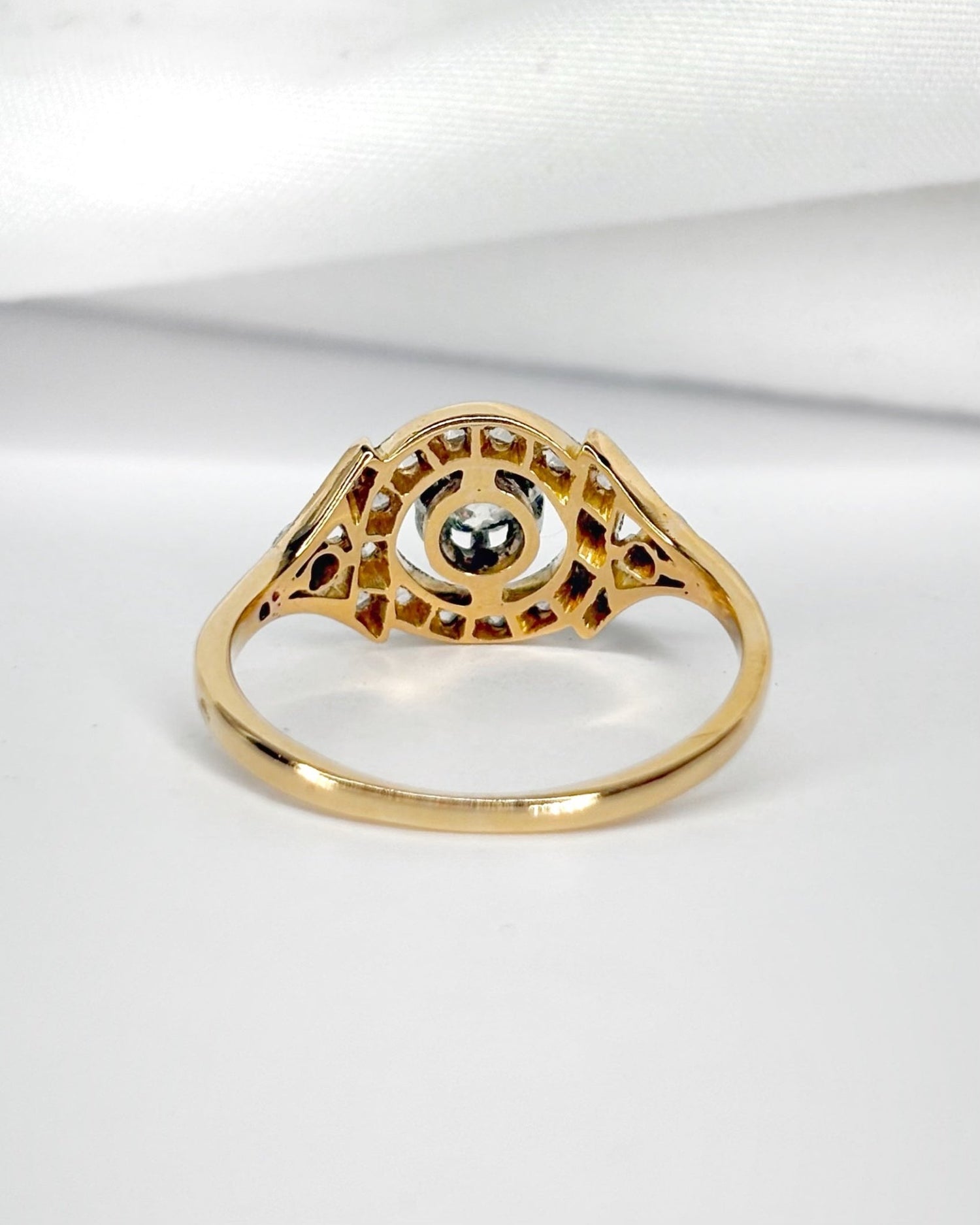 Bague Art - Déco Diamants 0.36 carat "Charline" - Elliade Paris
