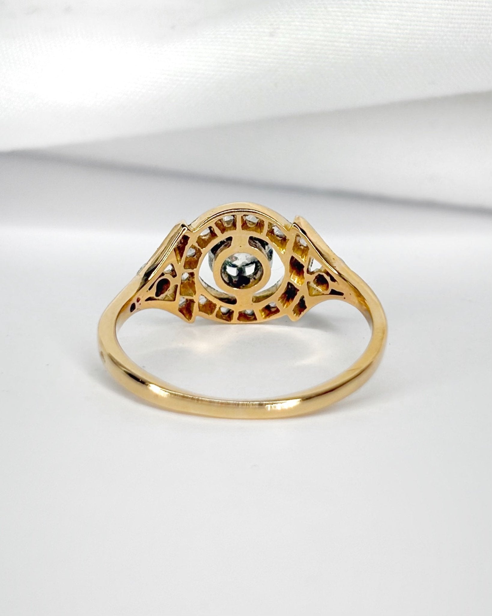 Bague Art - Déco Diamants 0.36 carat "Charline" - Elliade Paris