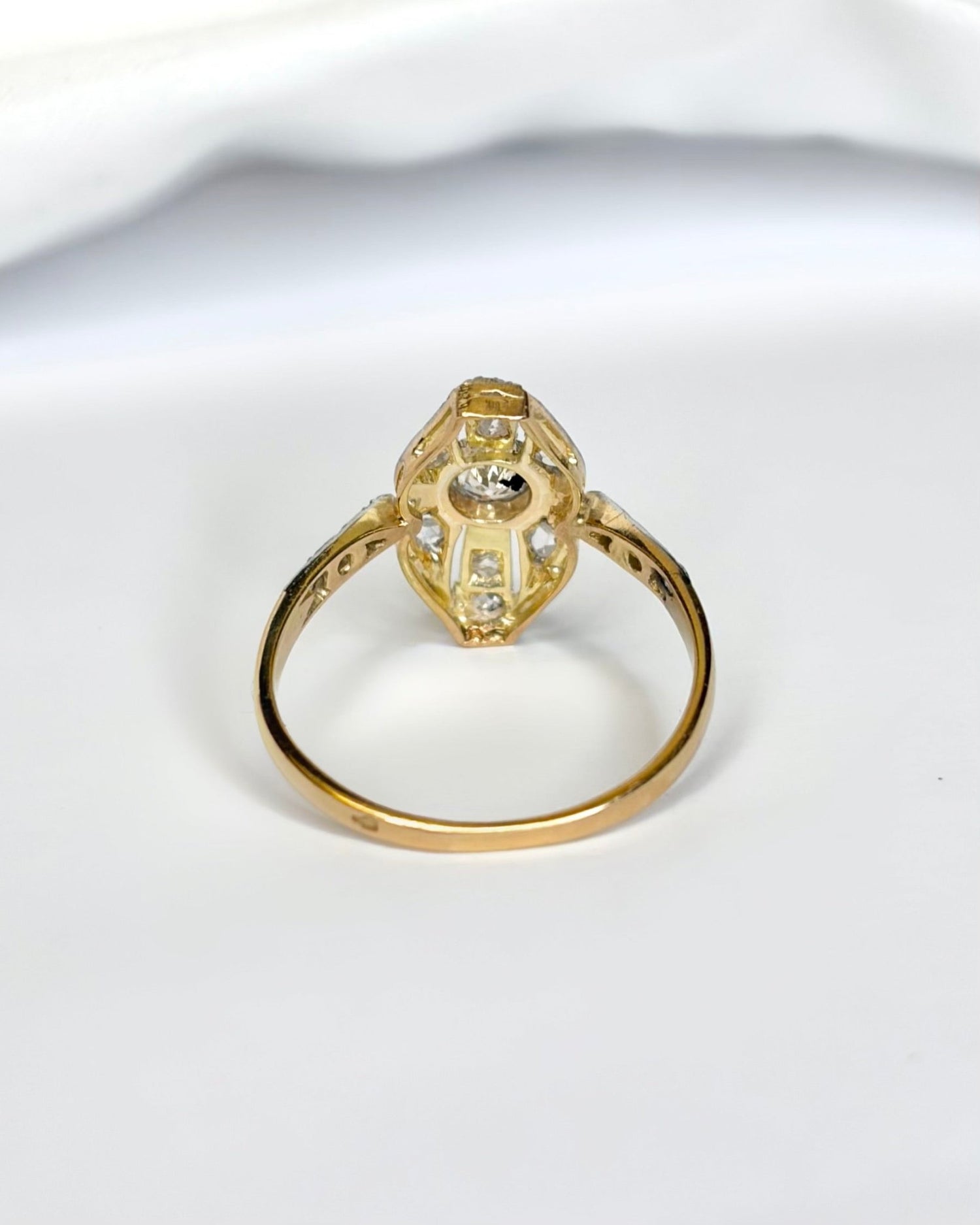 Bague Art - Déco Diamants 0.36 carat "Dorine" - Elliade Paris