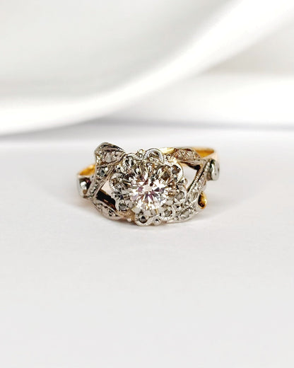 Bague Art Déco Diamants 0.37 carat "Apolline" - Elliade Paris