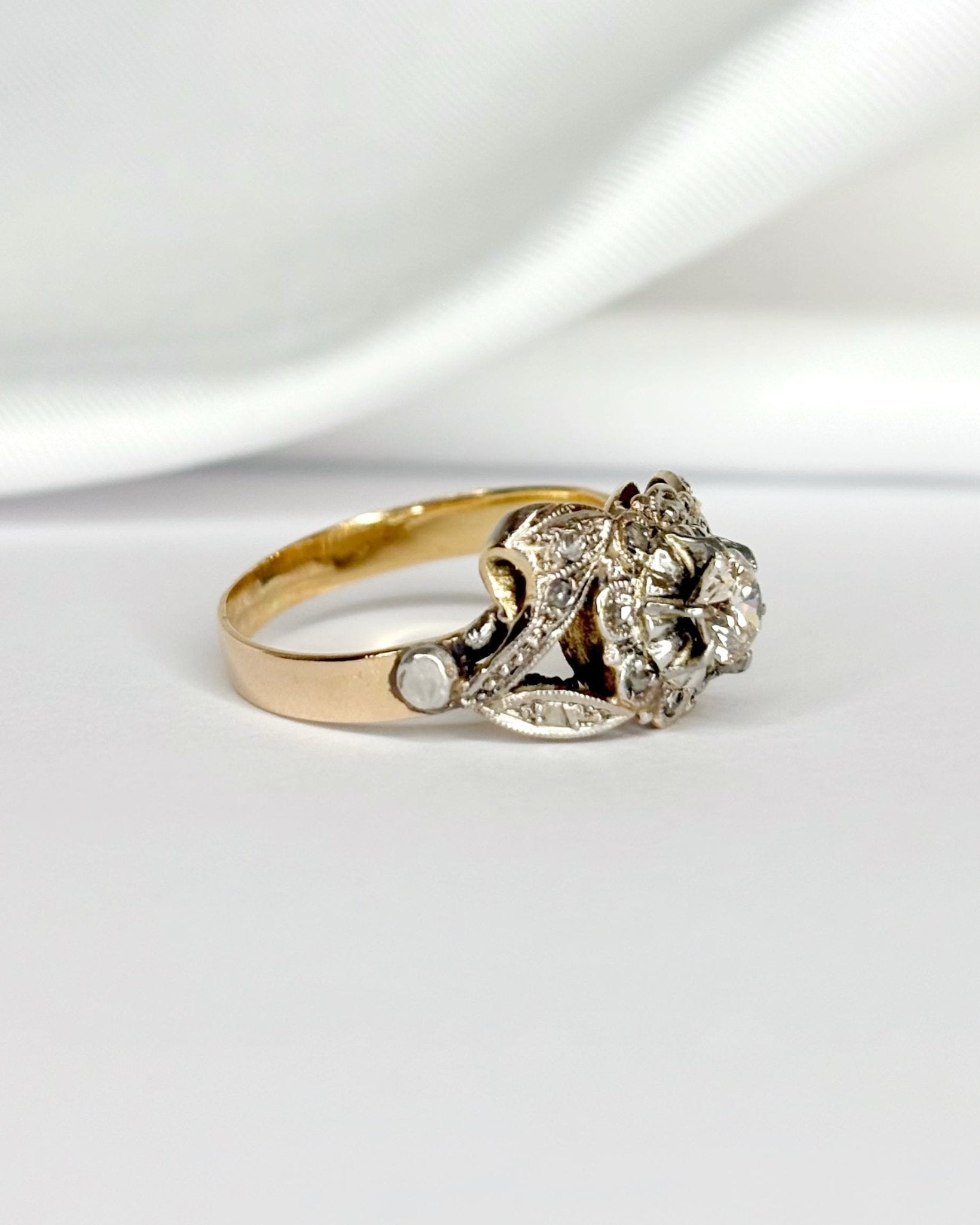 Bague Art Déco Diamants 0.37 carat "Apolline" - Elliade Paris