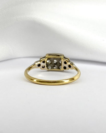 Bague Art Déco Diamants 0.39 carat &quot;Ainara&quot; - Elliade Paris