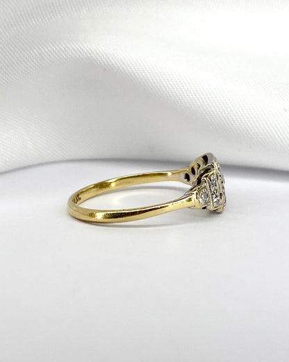 Bague Art Déco Diamants 0.39 carat &quot;Ainara&quot; - Elliade Paris