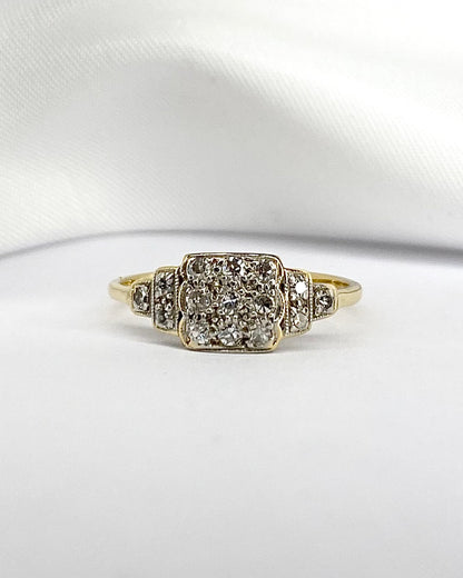 Bague Art Déco Diamants 0.39 carat &quot;Ainara&quot; - Elliade Paris