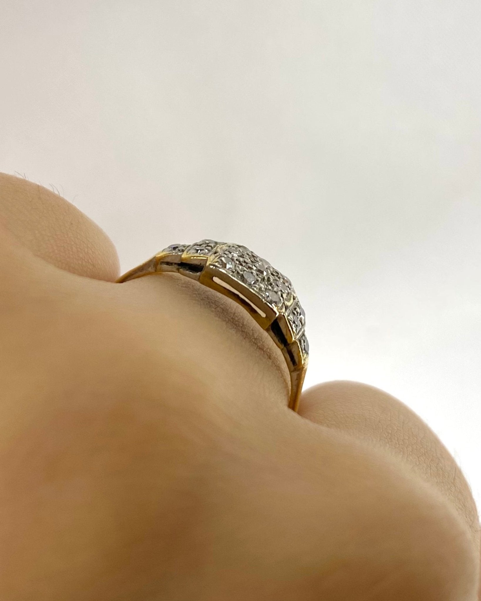 Bague Art Déco Diamants 0.39 carat &quot;Ainara&quot; - Elliade Paris