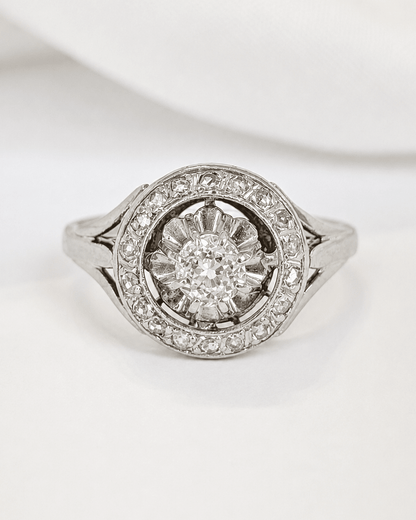 Bague Art-Déco Diamants 0.40 carat "Francine" - Elliade Paris