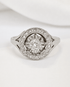 Bague Art-Déco Diamants 0.40 carat "Francine" - Elliade Paris