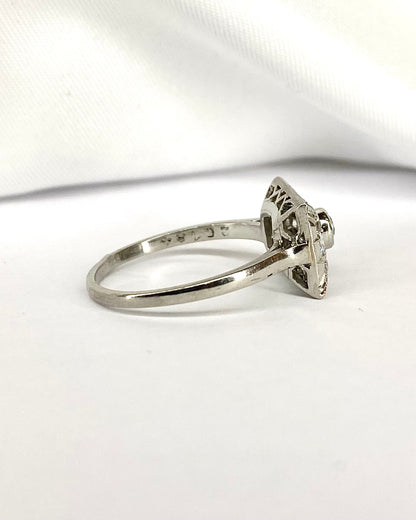 Bague Art Déco Diamants 0.43 carat "Laura" - Elliade Paris