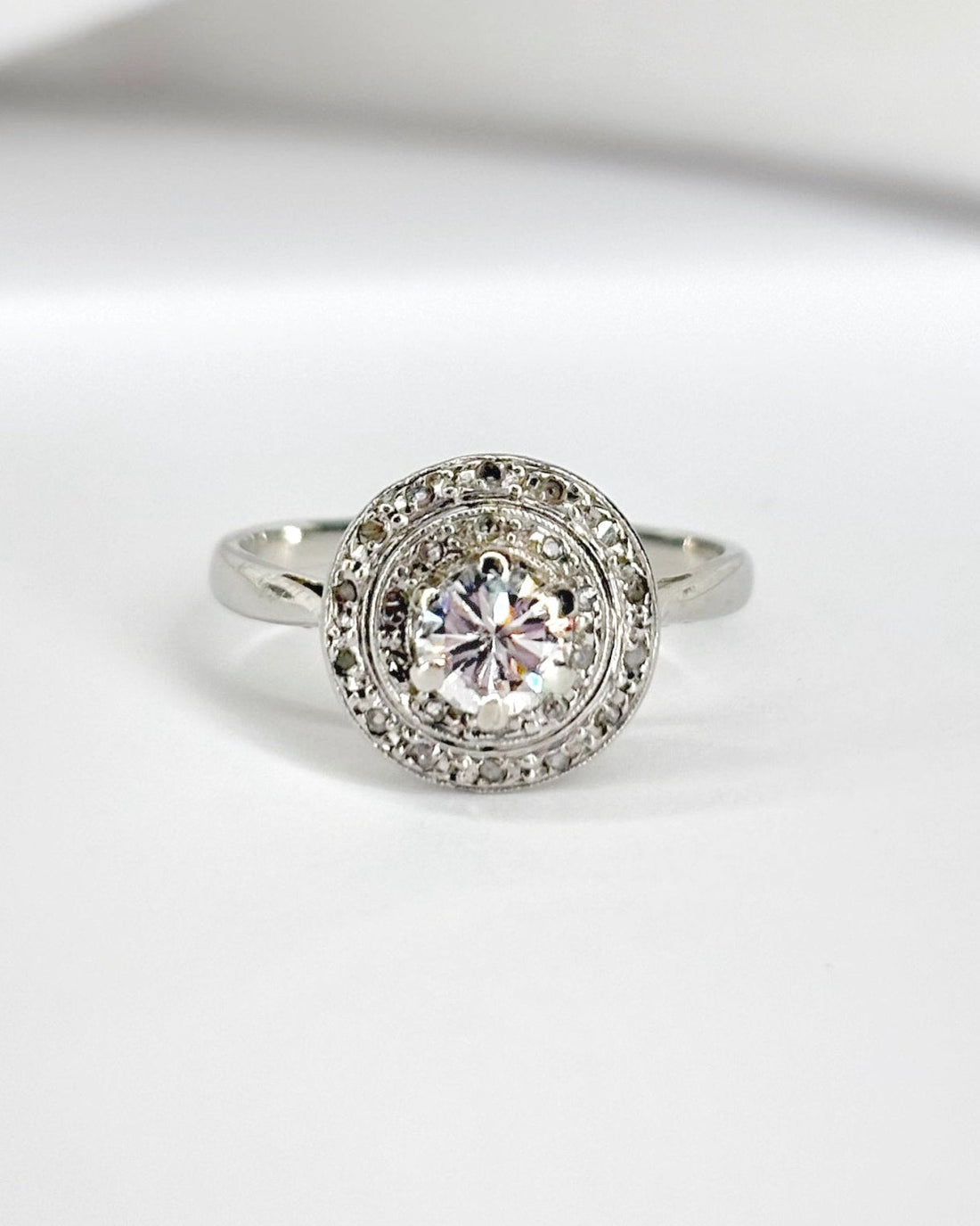 Bague Art - Déco Diamants 0.44 carat "Léna" - Elliade Paris