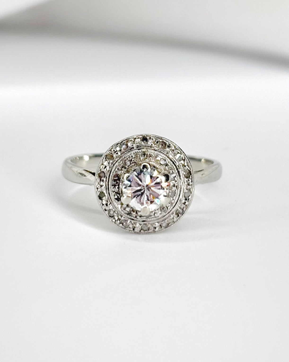 Bague Art - Déco Diamants 0.44 carat "Léna" - Elliade Paris