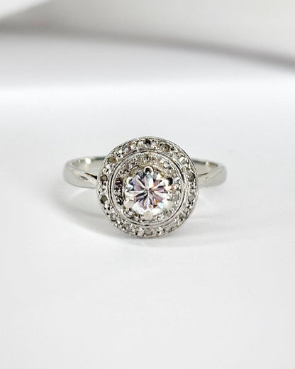Bague Art - Déco Diamants 0.44 carat "Léna" - Elliade Paris