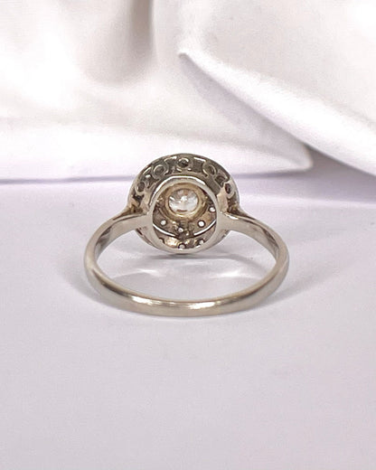 Bague Art-Déco Diamants 0.44 carat "Léna" - Elliade Paris