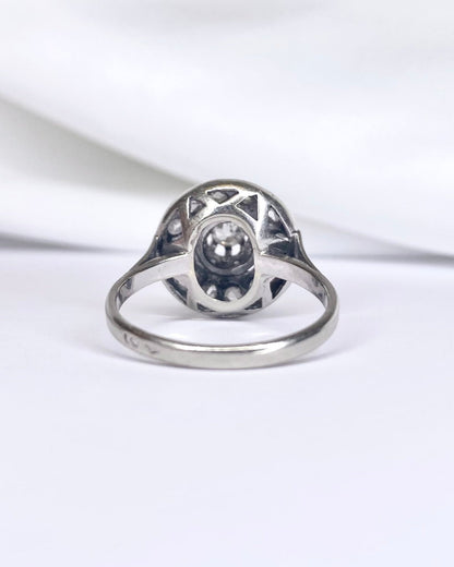 Bague Art Déco Diamants 0.46 carat "Eleonore" - Elliade Paris