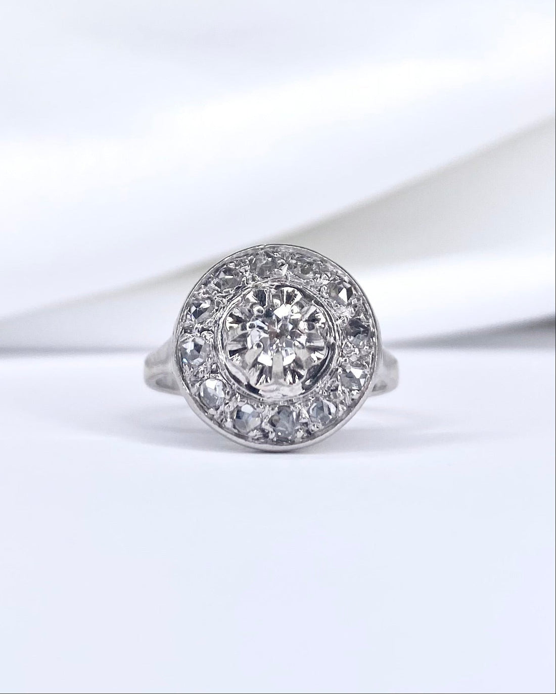 Bague Art Déco Diamants 0.46 carat "Eleonore" - Elliade Paris