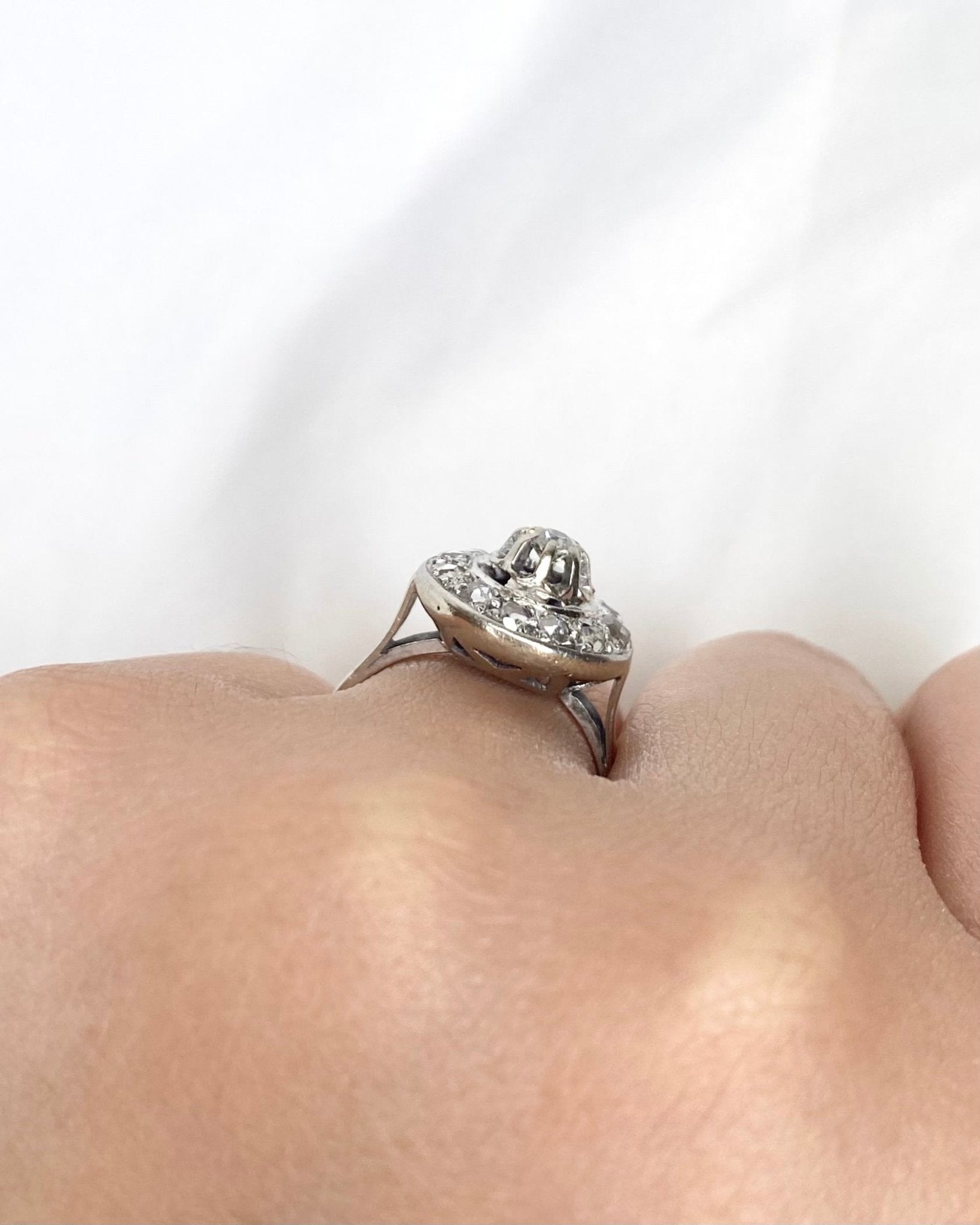 Bague Art Déco Diamants 0.46 carat "Eleonore" - Elliade Paris