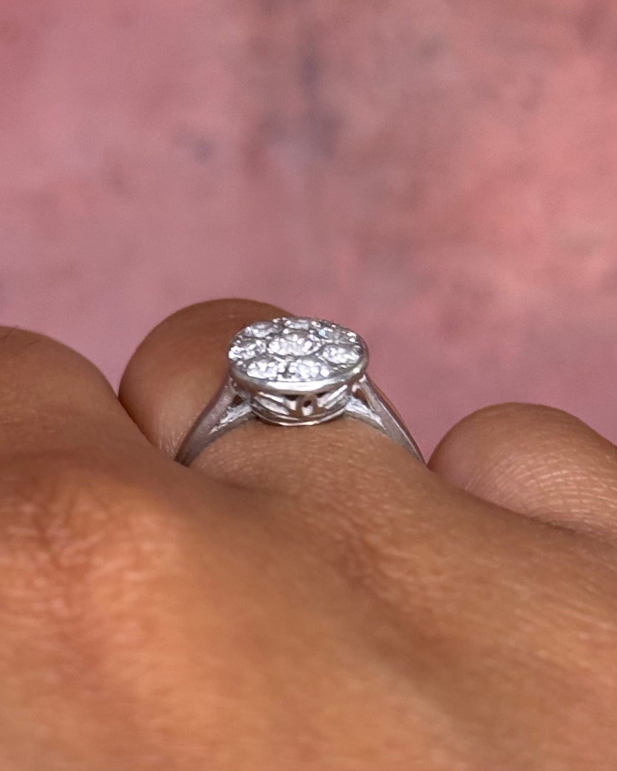 Bague Art-déco Diamants 0.46 carat "Farah" - Elliade Paris