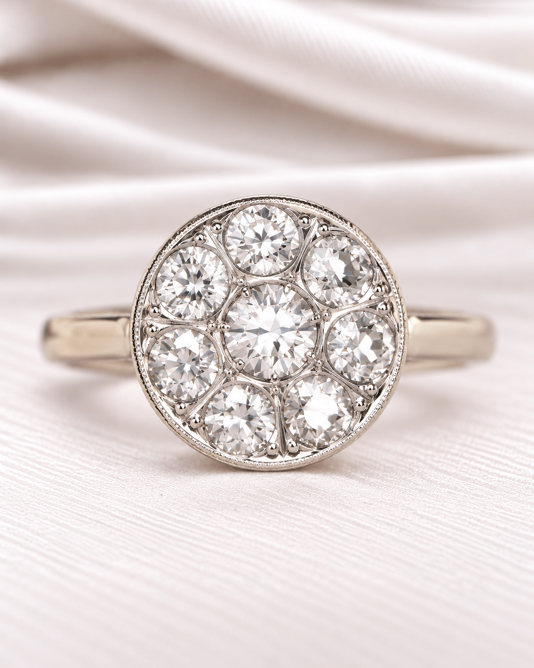 Bague Art-déco Diamants 0.46 carat "Farah" - Elliade Paris