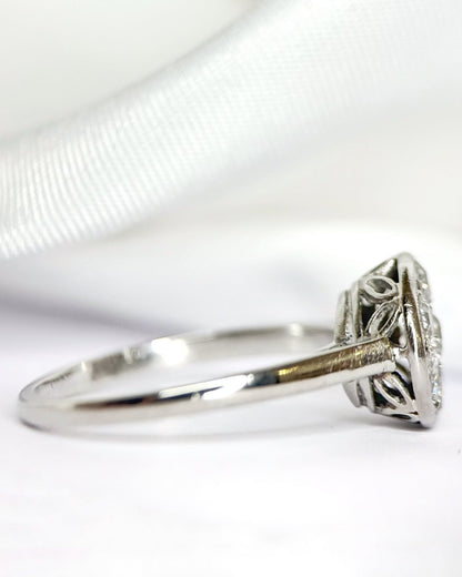 Bague Art-déco Diamants 0.46 carat "Farah" - Elliade Paris