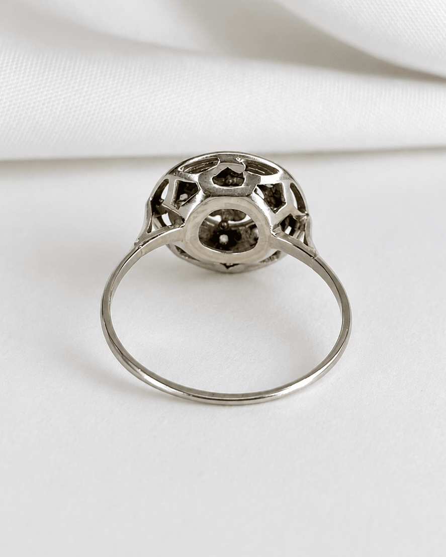 Bague Art-Déco Diamants 0.46 carat "Leïla" - Elliade Paris