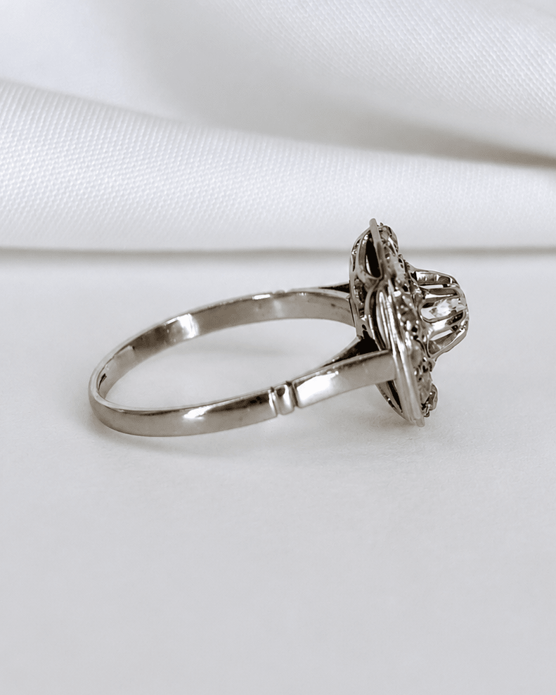 Bague Art-Déco Diamants 0.46 carat "Leïla" - Elliade Paris