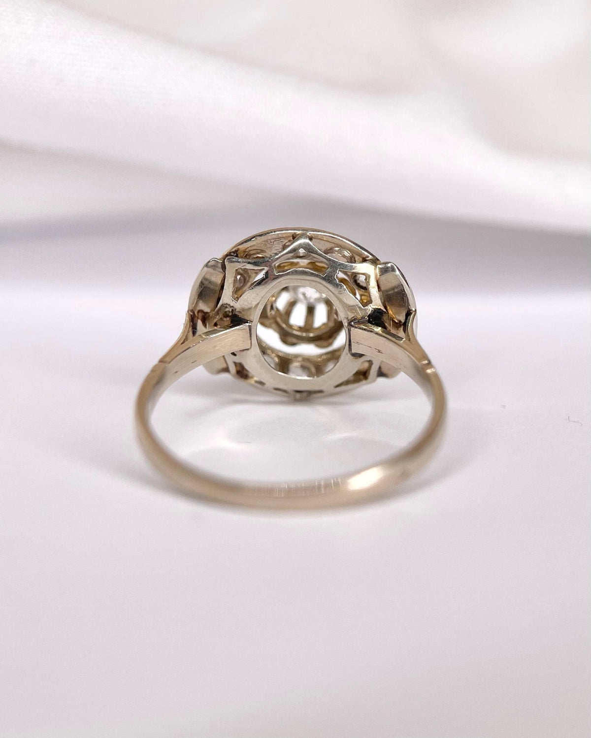 Bague Art-Déco Diamants 0.46 carat "Leïla" - Elliade Paris