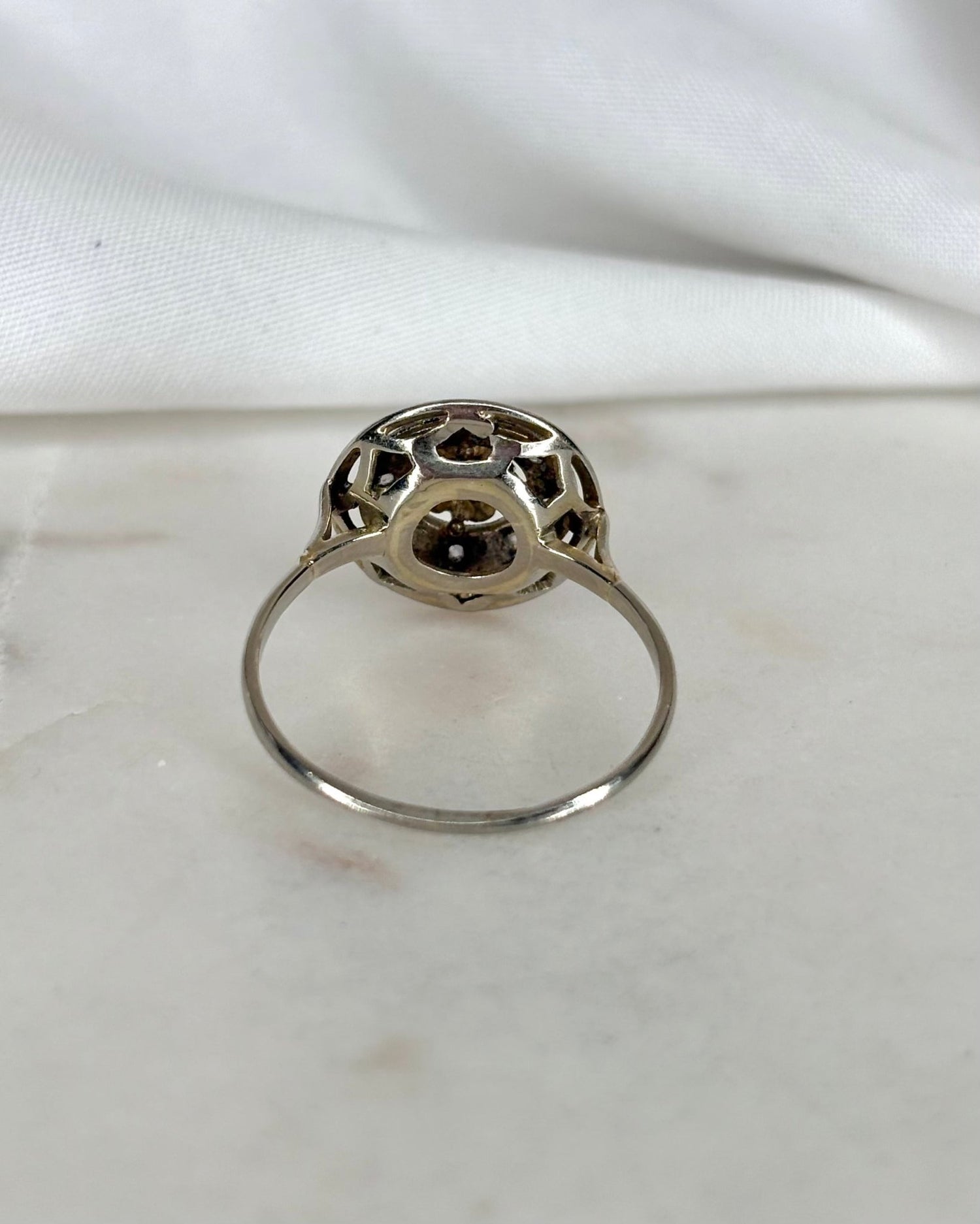 Bague Art Déco Diamants 0.46 carat &quot;Leïla&quot; - Elliade Paris