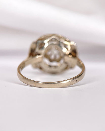 Bague Art-Déco Diamants 0.46 carat "Leïla" - Elliade Paris