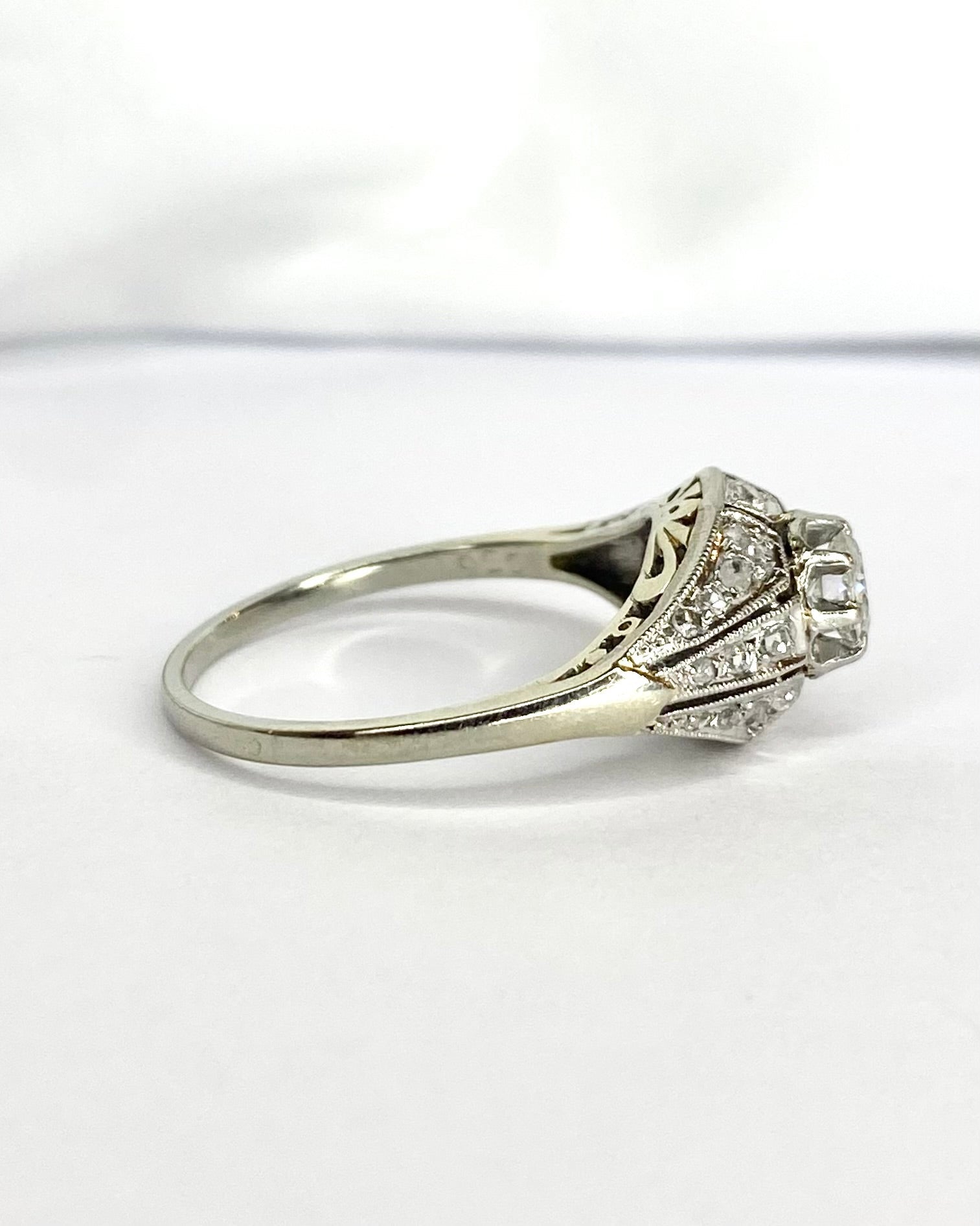 Bague Art - Déco Diamants 0.48 carats "Pamela" - Elliade Paris