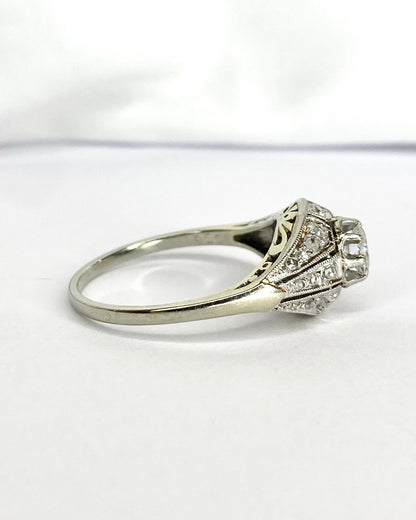 Bague Art - Déco Diamants 0.48 carats "Pamela" - Elliade Paris