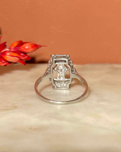 Bague Art - Déco Diamants 0.49 carat &quot;Gitroïna&quot; - Elliade Paris