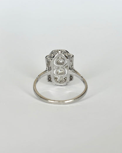 Bague Art Déco Diamants 0.49 ct &quot;Kenza&quot; - Elliade Paris