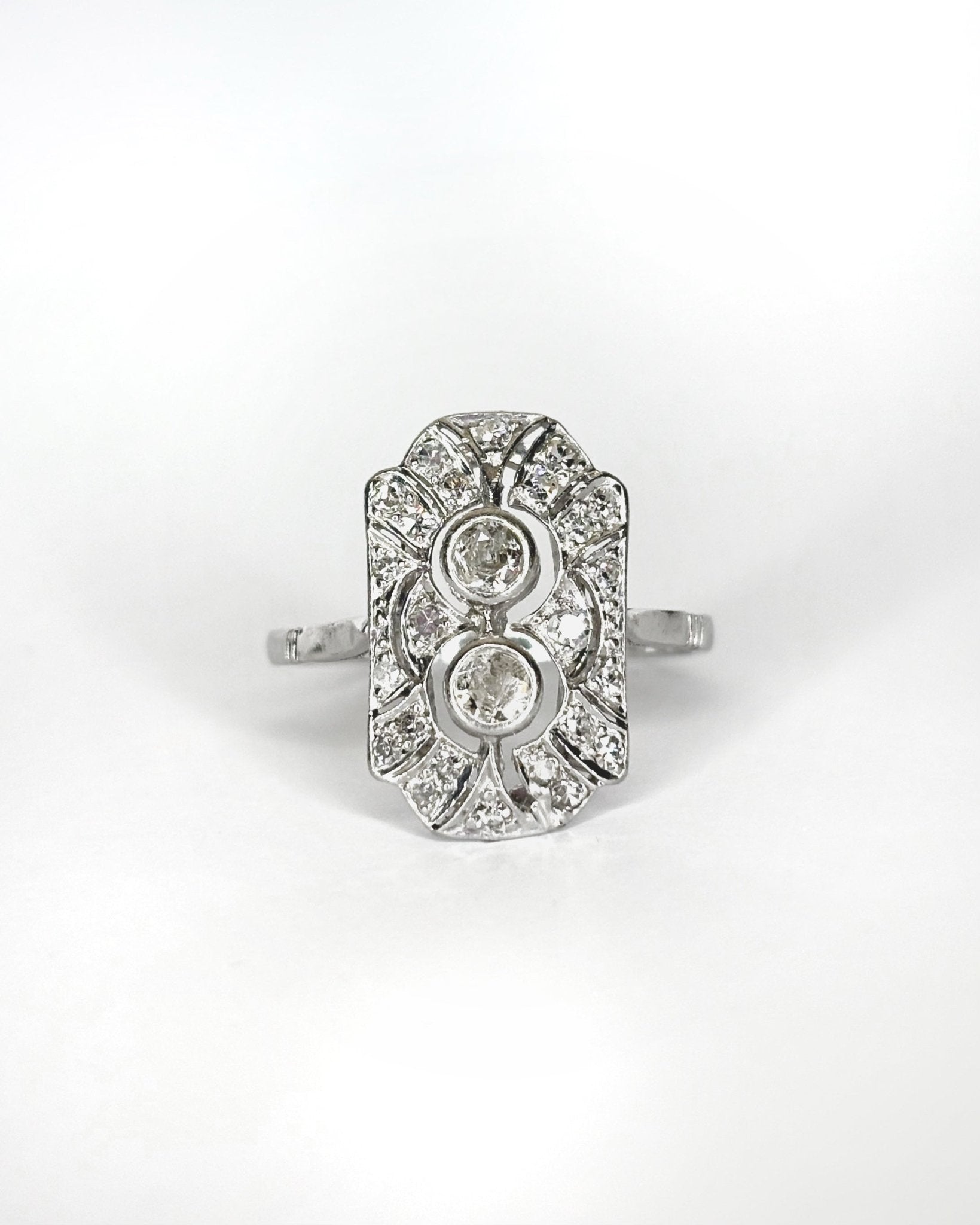 Bague Art Déco Diamants 0.49 ct "Kenza" - Elliade Paris