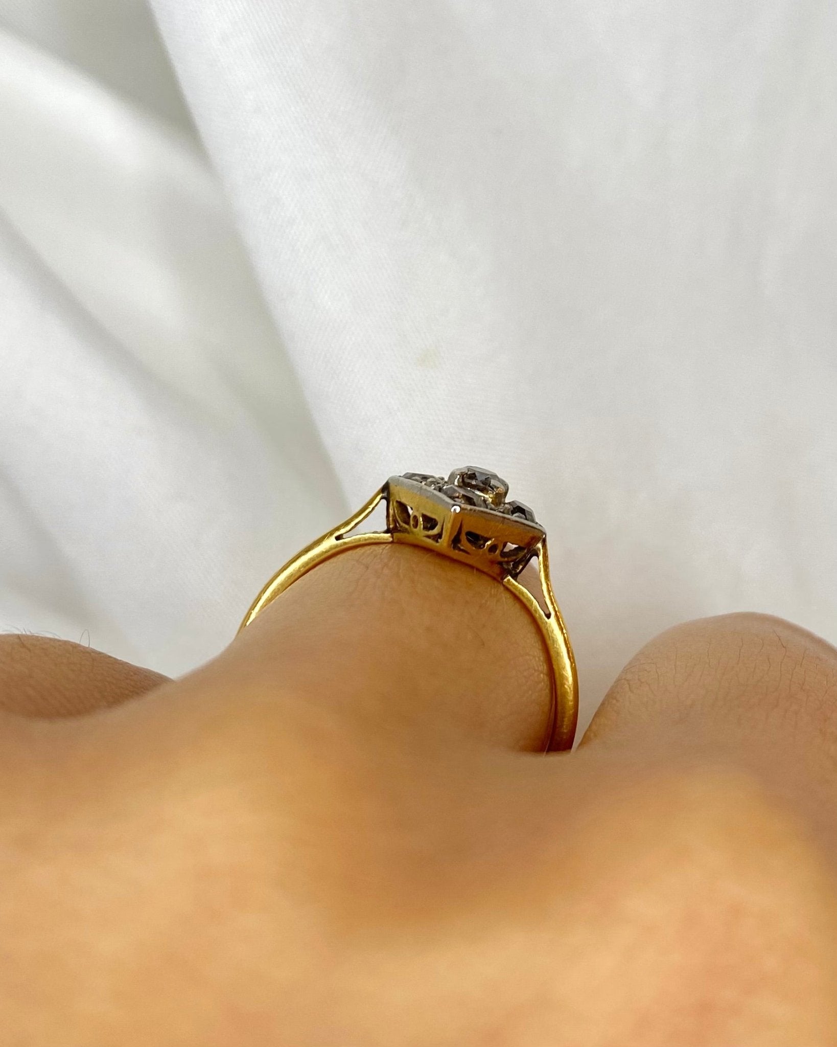 Bague Art Déco Diamants 0.50 carat &quot;Élora&quot; - Elliade Paris