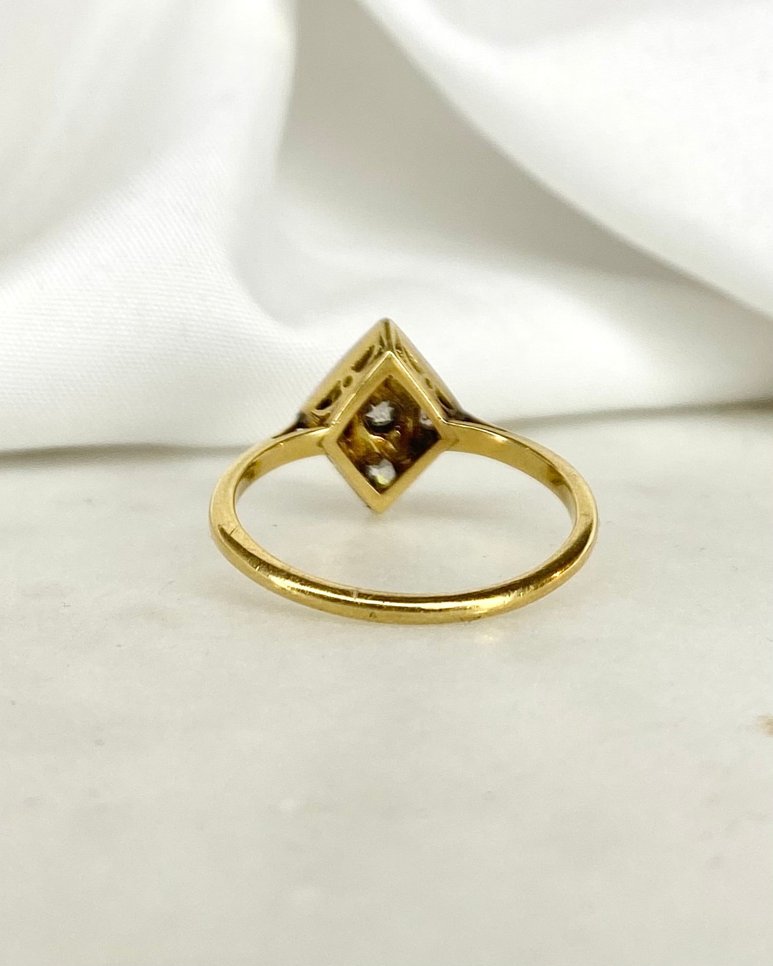 Bague Art Déco Diamants 0.50 carat &quot;Élora&quot; - Elliade Paris