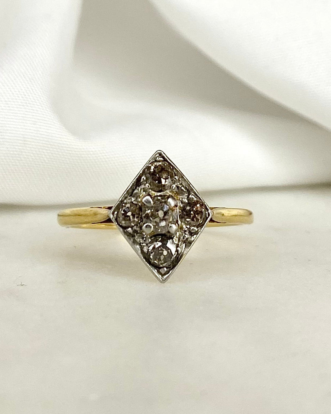 Bague Art Déco Diamants 0.50 carat &quot;Élora&quot; - Elliade Paris