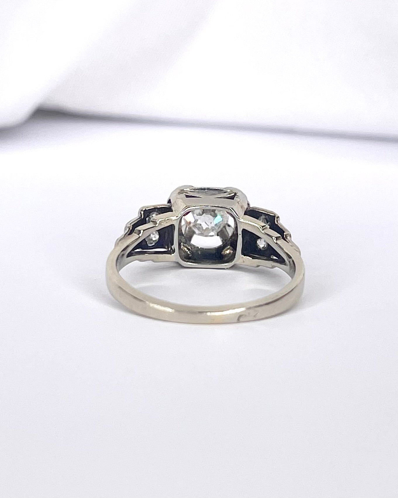 Bague Art Deco Diamants 0.50 carat "Milie" - Elliade Paris