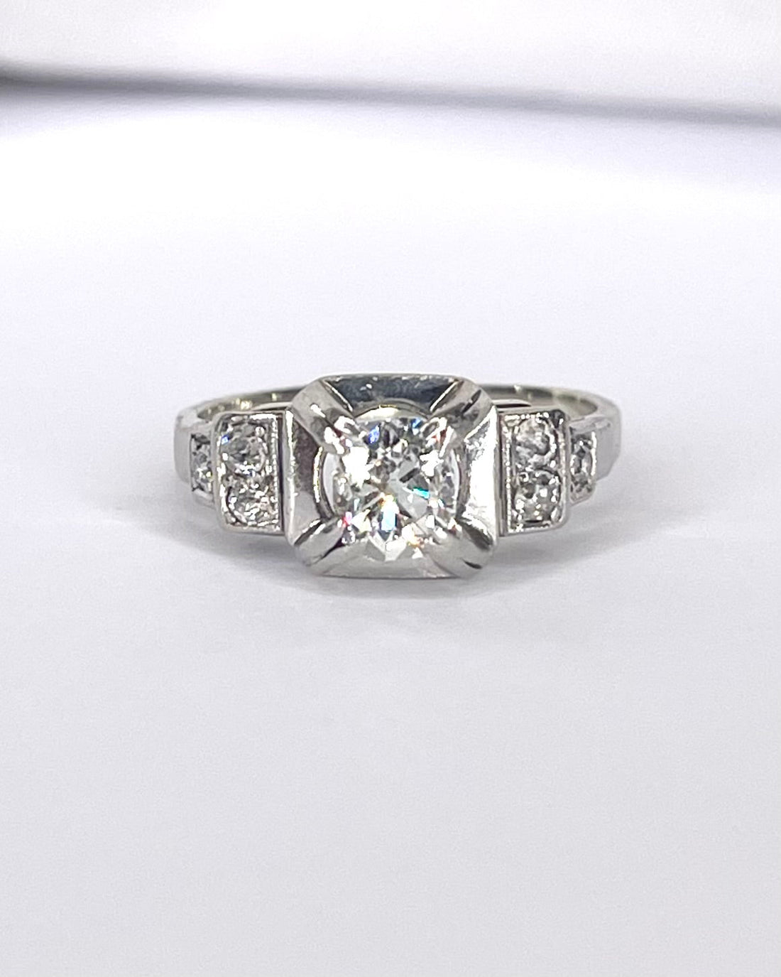 Bague Art Deco Diamants 0.50 carat "Milie" - Elliade Paris