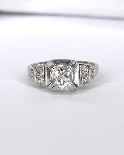 Bague Art Deco Diamants 0.50 carat "Milie" - Elliade Paris