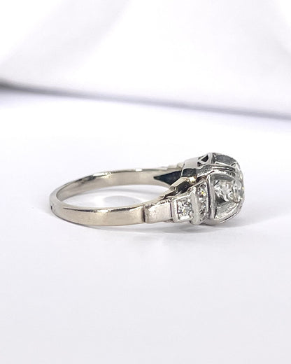 Bague Art Deco Diamants 0.50 carat "Milie" - Elliade Paris
