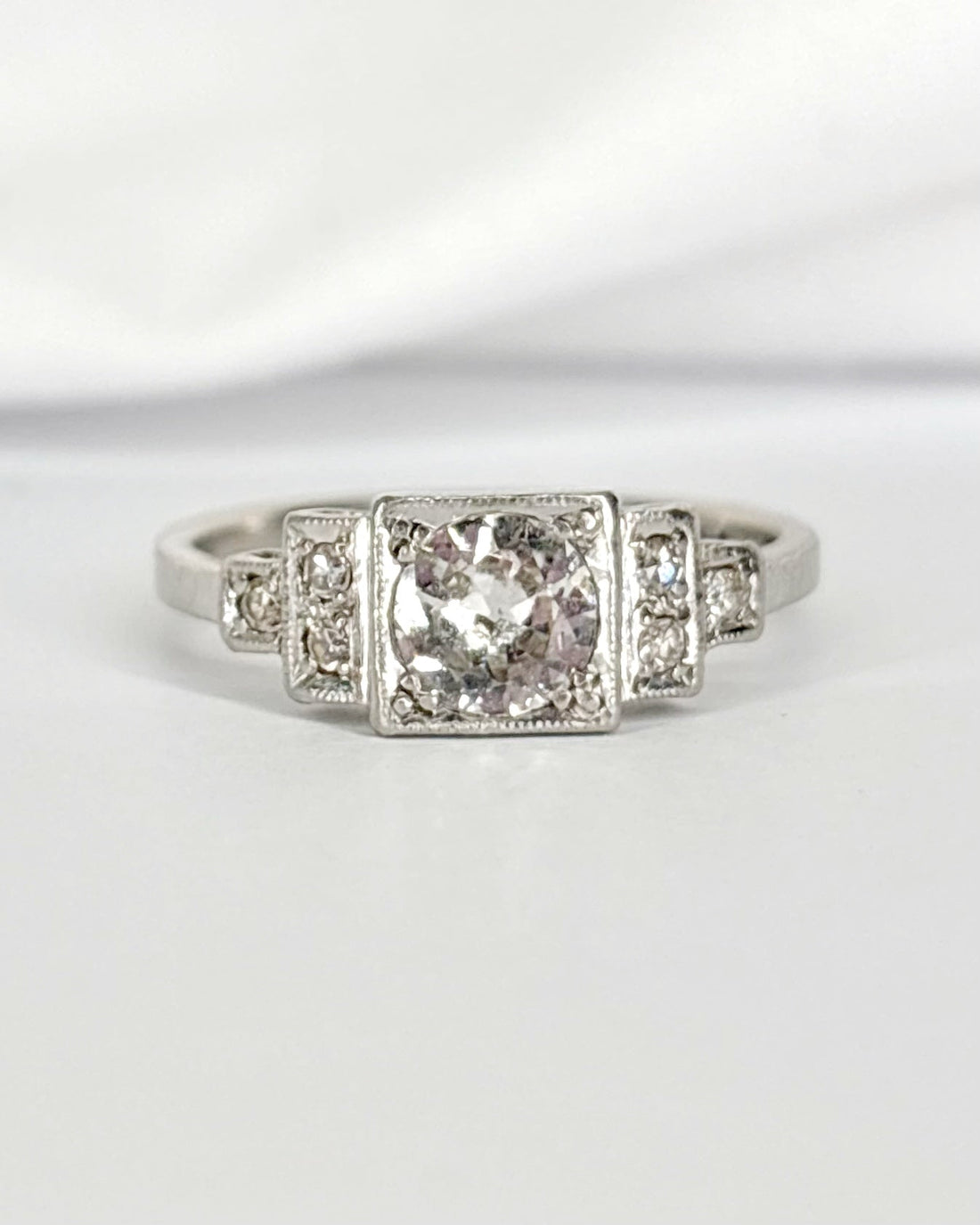 Bague Art - Déco Diamants 0.53 carat "Sarah" - Elliade Paris