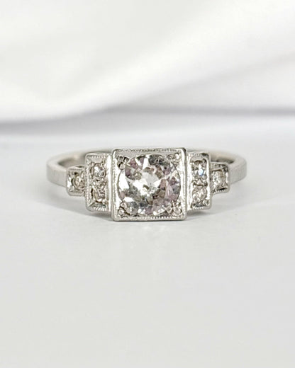 Bague Art - Déco Diamants 0.53 carat "Sarah" - Elliade Paris