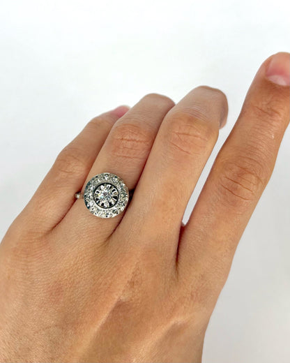 Bague Art Déco Diamants 0.54 carat 3g "Conny" - Elliade Paris